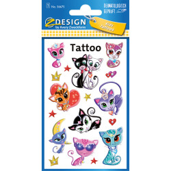 Uzlīmes-tetovējumi 56675 (kaķi), Avery Zweckform