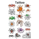 Uzlīmes-tetovējumi 56693 (zirnekļi), Avery Zweckform