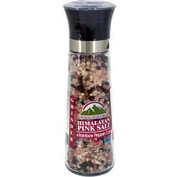 Grinder Himalayan Pink Salt + Rainbow Pepper Corn 354g