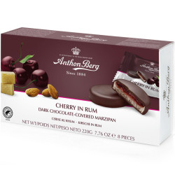 Chocolate Covered Marzipan Cherry in Rum 220g, Anthon Berg