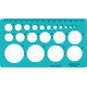 Circle Template 1–35mm 1118S, Linex