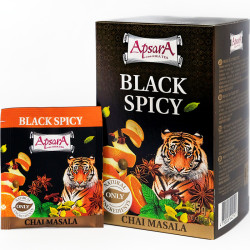 Melnā tēja ar garšvielām Black Spicy 20gab., Apsara