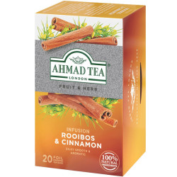 Zāļu tējas maisījums Rooibos & Cinnamon 20gab., Ahmad Tea