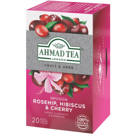 Fruit & Herb Infusion Rosehip, Hibiscus & Cherry, Ahmad Tea