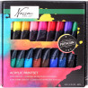 Acrylic Paintset 18 x 1.2 FL OZ x 36 ml, Nassau Fine Art