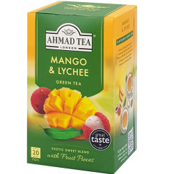Aromatizēta zaļā tēja Mango & Lychee 20gab., Ahmad Tea