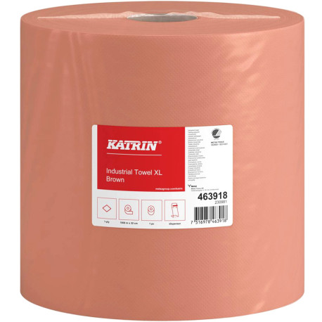 Industriālie roku dvieļi Katrin® XL Brown 1000m 1 slānis, Metsä