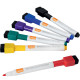 Nobo Mini Whiteboard Pen With Magnetic Eraser Cap 6 Pack Assorted Colours