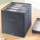 Leitz Fabric Storage Box with lid medium , pack of 2