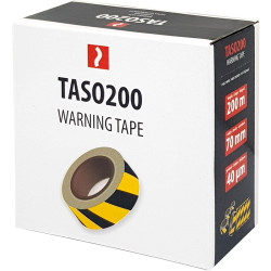 Barrier Tape Black/Yellow 70mmx200m