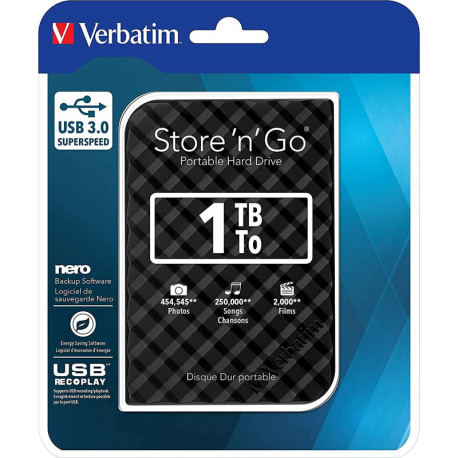 Ārējais cietais disks Store'n'Go USB 3.0, Verbatim