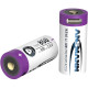 Litija (Li-Ion) baterija ar micro-USB ligzdu 16340 850mAh, Ansmann