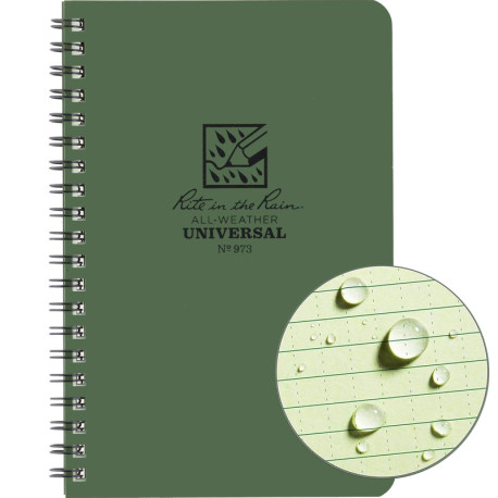 Waterproof Side Spiral Notebook Rite in the Rain 4.625" x 7"