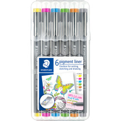 Flomāstera pildspalvu komplekts Pigment Liner 308, Staedtler