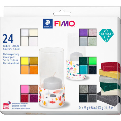 Fimo komplekts Effect Colours 24 gab., Staedtler