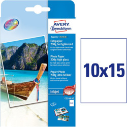 Fotopapīrs 10x15cm 200 g/m², Avery Zweckform