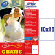 Fotopapīrs 10x15cm 250g/m² 80lp. pusmatēts, Avery Zweckform