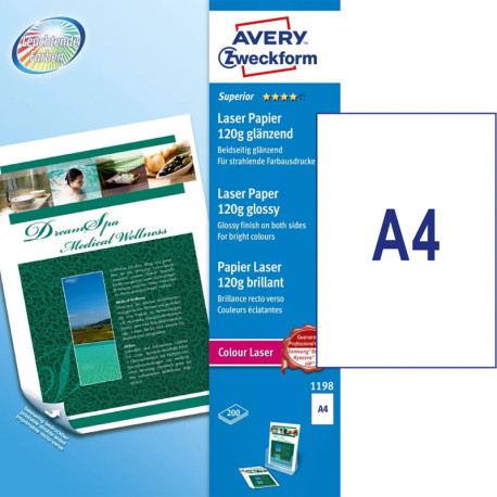Laser Paper A4 120g/m² 200 Sheets Glossy, Pelikan