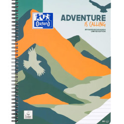 Koledžbloks Adventure is Calling A4 90g/m² 80lp līnijas., Oxford
