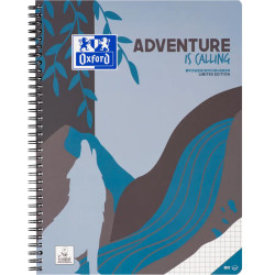Koledžbloks Adventure is Calling A4 90g/m² 80lp. rūtiņas, Oxford