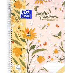 Collegeblock Garden of Positivity A4 90g/m² 80 Sheets Ruled, Oxford