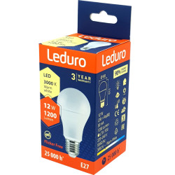 LED Bulb E27 12W 1200lm 3000K, Leduro