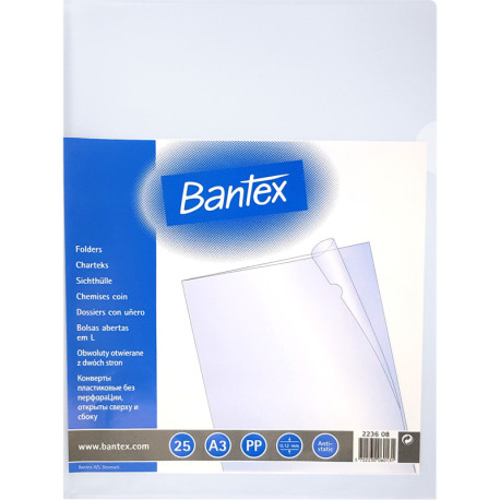 Cut Flush Folder A3 120mic 25pcs., Bantex