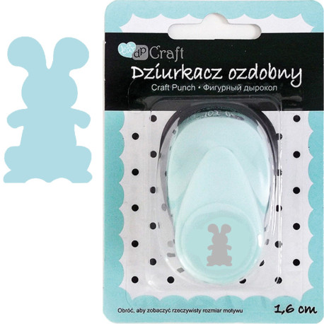 Paper and Foam Craft Punch Rabbit 1.6cm, DP Craft