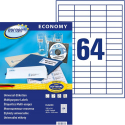 Multipurpose labels 48.5x16.9mm Europe100, Avery Zweckform