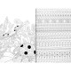 Krāsojamā grāmata Animals & Patterns A4 120g/m² 64lp., Craft ID