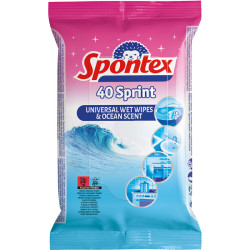 Spontex Sprint Ocean Wet Wipes 40pcs.