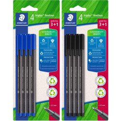 Triplus® Fineliner 3+1pcs., Staedtler