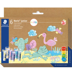 Pirkstiņkrāsas Noris® Junior Pastel 6x75ml, Staedtler