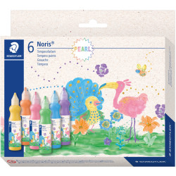 Temperas krāsas Noris® Pearl 6x75ml, Staedtler