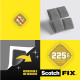 Noņemami montāžas kvadrātiņi Scotch Fix™ 12.7x12.7mm 64gab., 3M