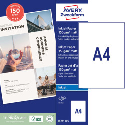 Papīrs tintes printerim A4 150 g/m², Avery Zweckform