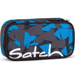 Satch Pencil Box Blue Triangle