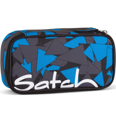 Satch Pencil Box Blue Triangle