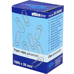 Paper Clips 26mm 1000pcs. OfficeLine, Wedo