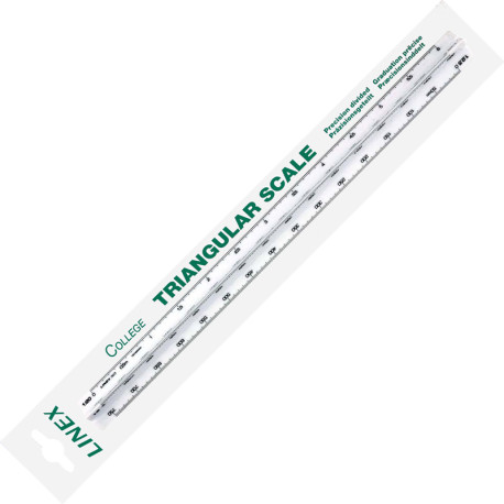Linex mēroga lineāls, trīsšķautņu 30 cm