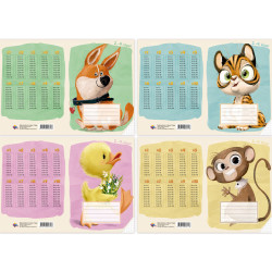 Exercise book 2nd to 4th Class 17x24cm 12 Sheets Squared, ABC Jums