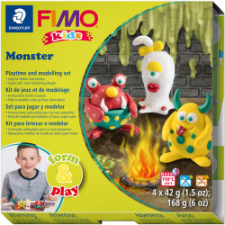 Fimo Kids komplekts Form & Play Monster, Staedtler