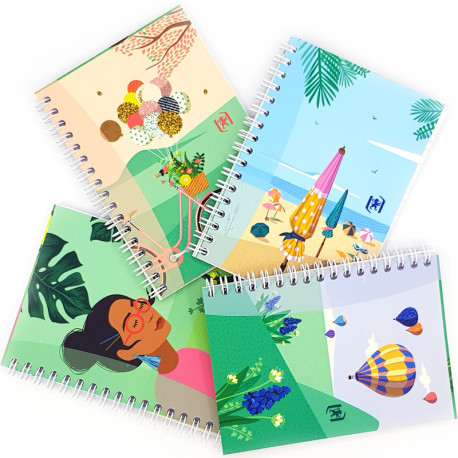 Notebook Horizons A6 90g/m² 50 pages Squared, Oxford