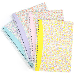 Koledžbloks Floral B5 90g/m² 60lp. rūtiņas, Oxford