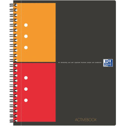 Koledžbloks Activebook A5 90g/m² 80lp. rūtiņas, Oxford