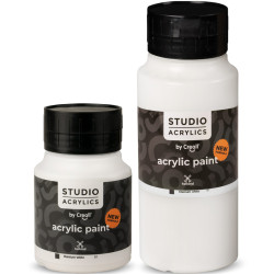 Akrila krāsa Titāna balta 500ml/1000ml, Creall