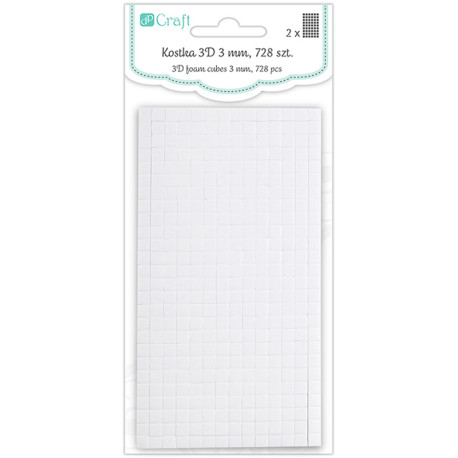 Foam Pads 5x5mm 728pcs., DP Craft