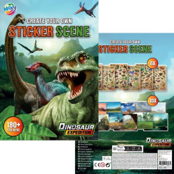Uzlīmju grāmata Dino A4 10lp., Moxy