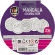 Colouring Book Mandala Butterfly 25 Sheets ⌀15cm, Creative Craft