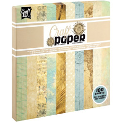 Craft Paper 20cmx20cm 80g/m² & 200g/m² 100 Sheets, Creative Craft